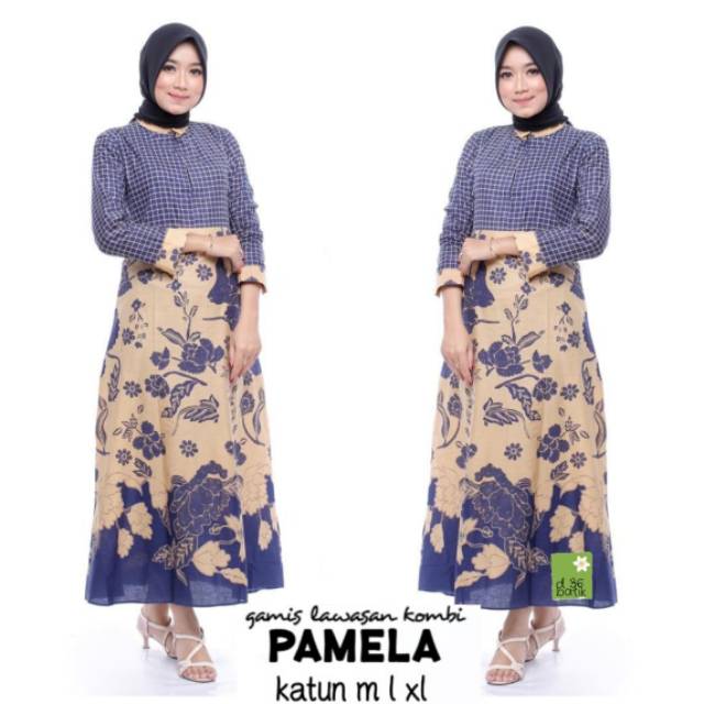 Gamis lawasan kombi pamela