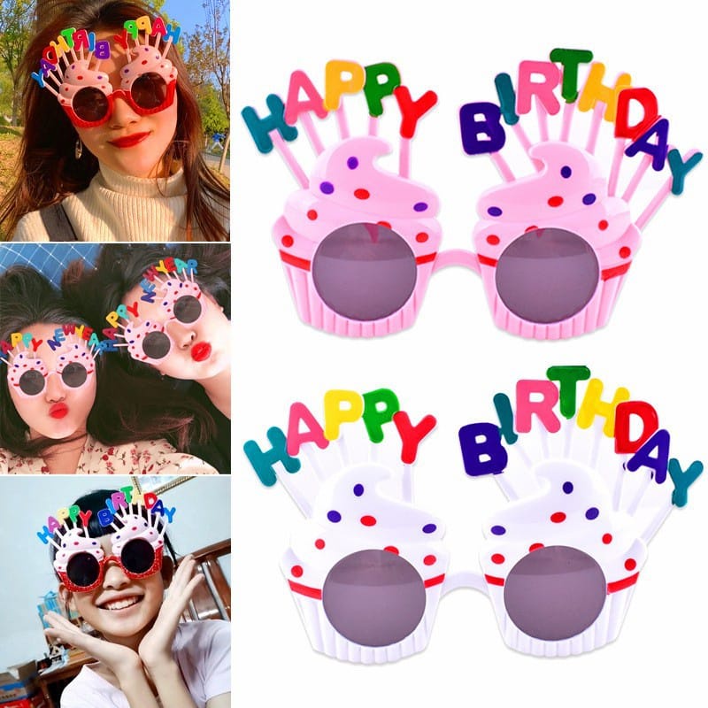 Kacamata Anak Motif CupCake Happy Birthday New Trend/Fashion High Quality Import Tmall88