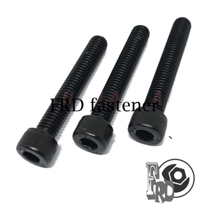 BAUT TMS L BAJA HITAM M24 GRADE 12.9 DRAT 24 MM PITCH 3.00 KUNCI L 19