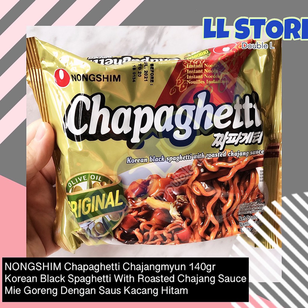 

NONGSHIM Chapaghetti Original 140gr Chajangmyun Mi Korea Kacang Hitam