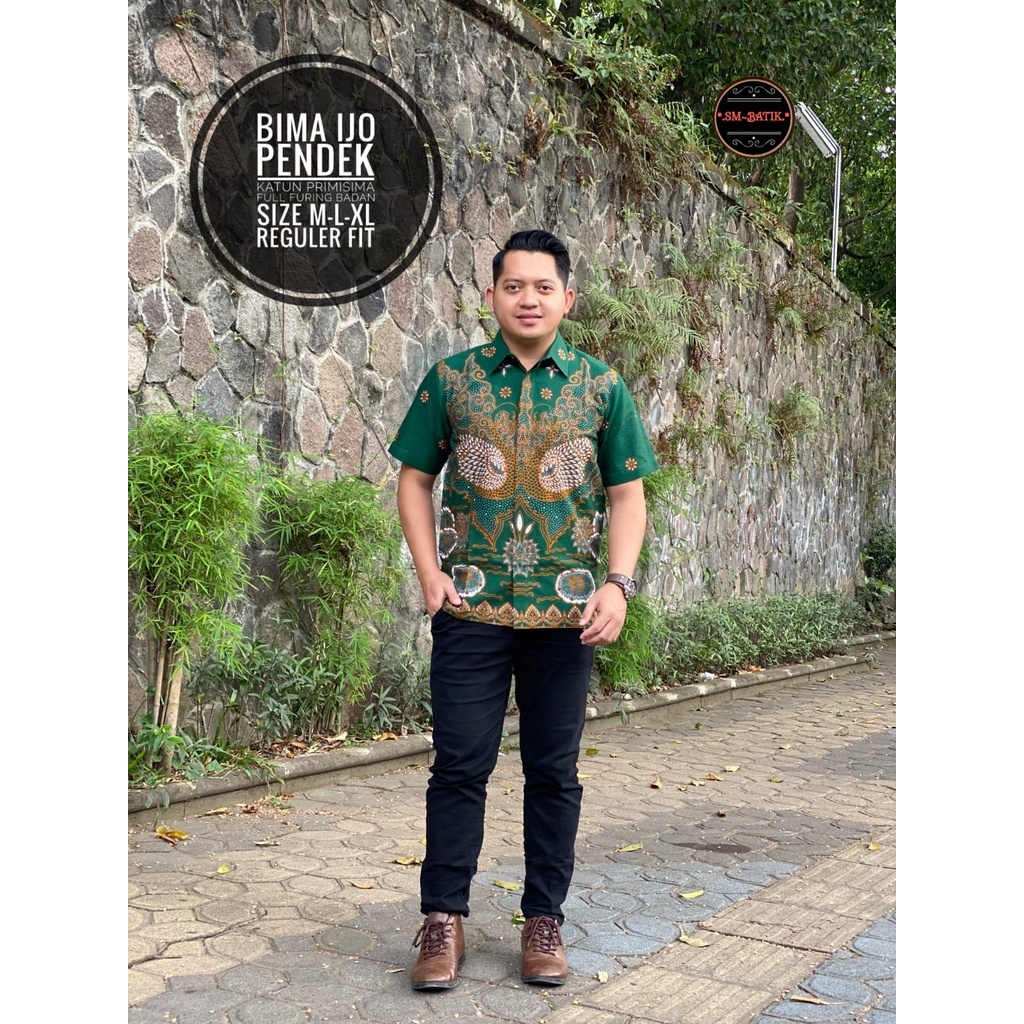 BIMA IJO SM KEMEJA BATIK PRIA SOLO LENGAN PENDEK LAPIS FURING ATASAN PREMIUM MODERN KATUN HALUS CAKRAWALA PEKSI BAMBU GUNARDO 2 NIRWANA 2 TRUNTUM PEKSI UNGU SAMUDRA WARNA WISAKA SOGAN WICAKSONO ABSTRAK  BYANTARA BIMA IJO NARAYA HARYONO PARANG TRUNTUM BIMA