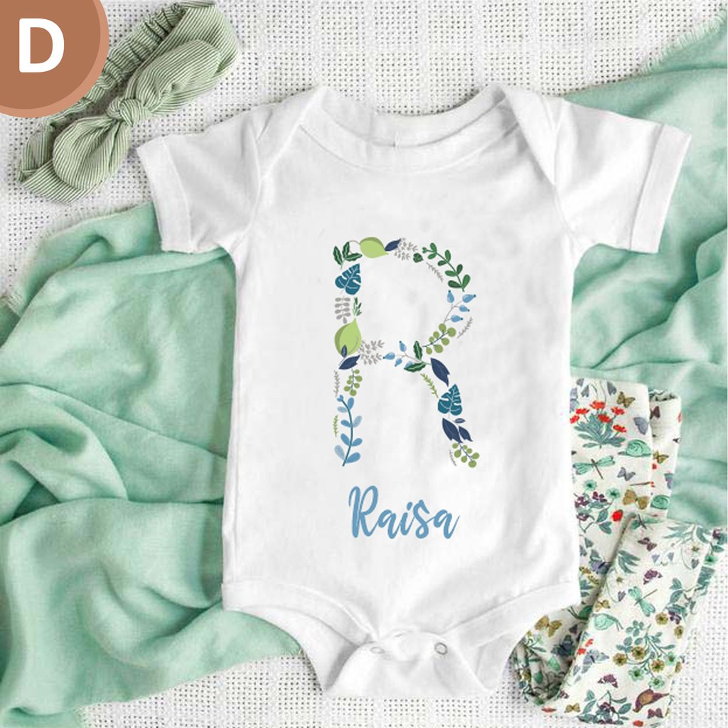 Jumper Baju Bayi Newborn Perempuan Laki-Laki Bisa Custom Nama dan Tulisan Lucu