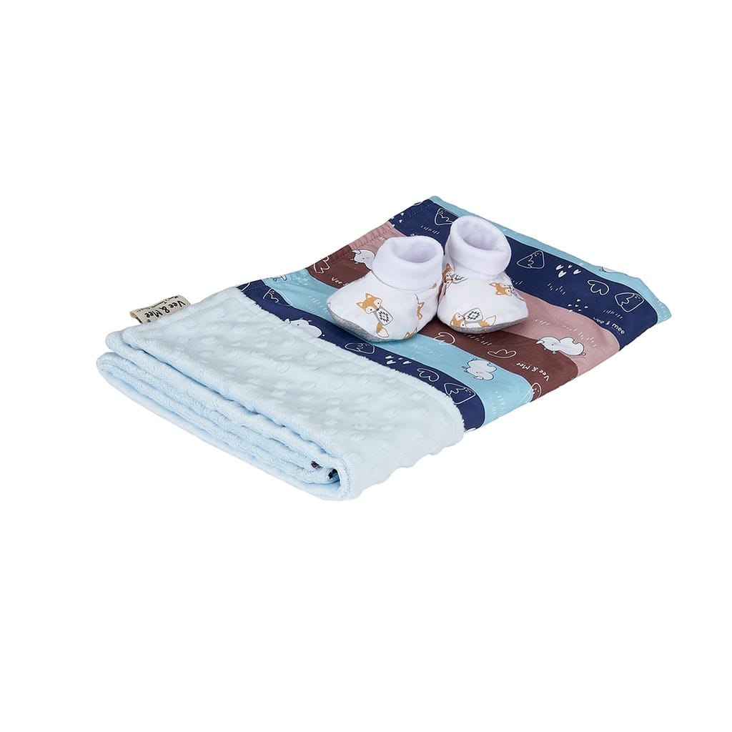 Vee &amp; Mee Baby Blanket Selimut Bayi Minky Rhino Series - VMB 5010