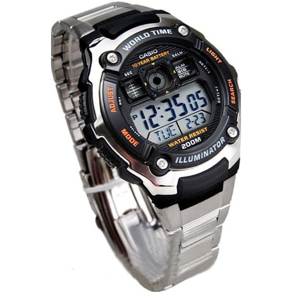 Kualitas Terbaik Jam Tangan Digital Pria Sports AE-2000WD Stainllesh Casio Original DISKON