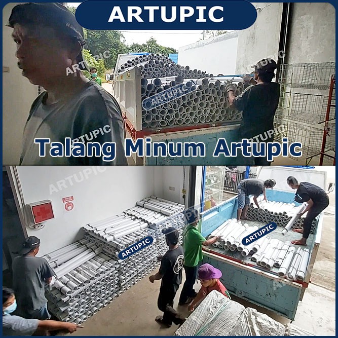 Talang Minum 2 inch Tempat Minum Ayam Pipa Belah 4 meter