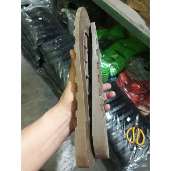 Sole potong karet Redwing Vibram Warna Coklat/olive-Harga promo