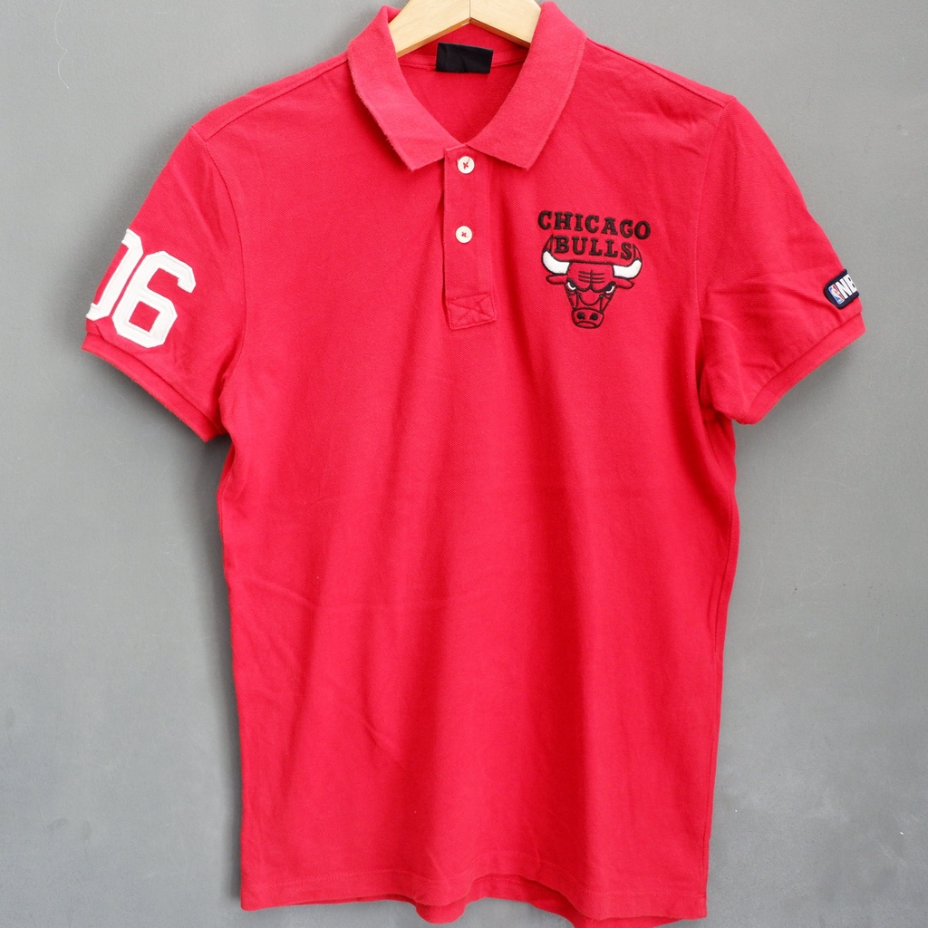 CHICAGO BULLS NBA ORIGINAL kaos baju polo t shirt vintage