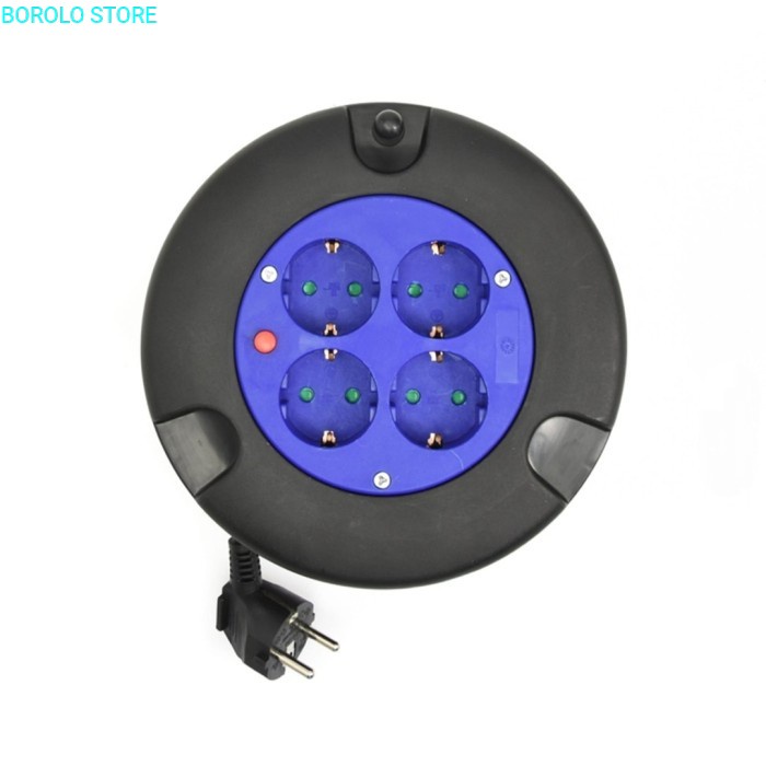 Colokan Listrik Krisbow Cable Reel Kabel Roll Panjang 5 Meter