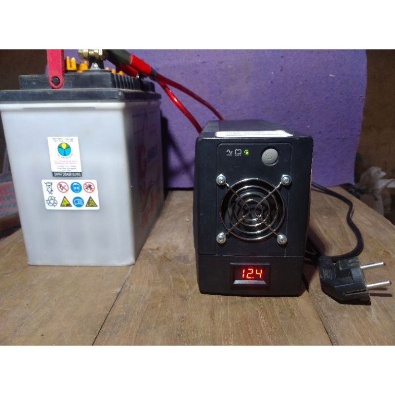 UPS modif Non Timer APC BX650LI 325 watt modif aki external dan kipas pendingin, 7ah - 65ah