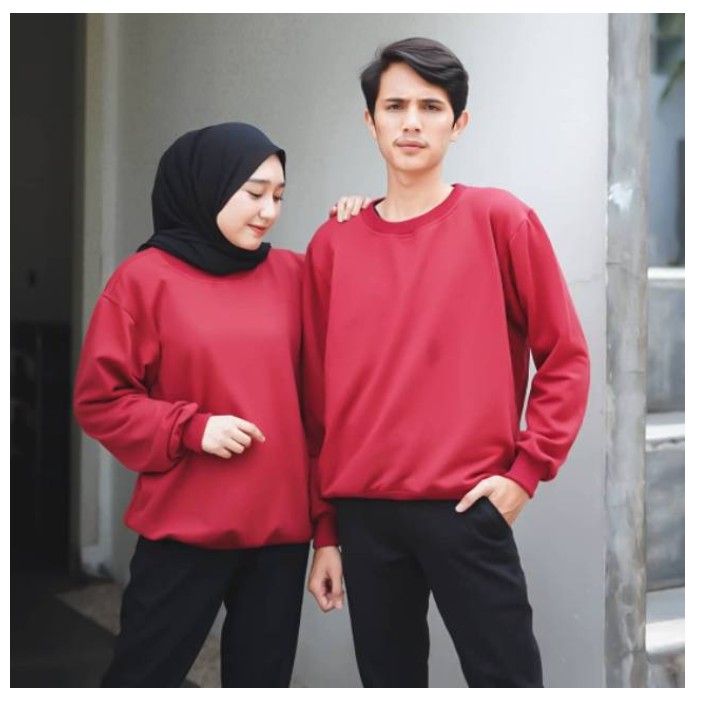 SWEATER UNISEX BASIC POLOS TEBAL PREMIUM TERBARU,