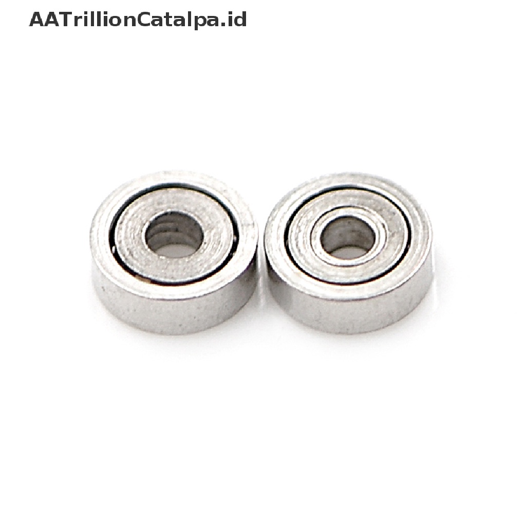 10 Pcs 681ZZ Miniatur Bola Bearings Micro Bahan Metal Ukuran 1x3 X 1mm