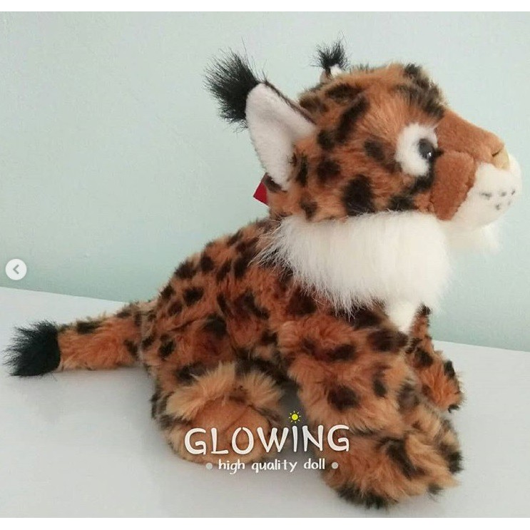 Boneka Kucing Lynx Coklat Totol