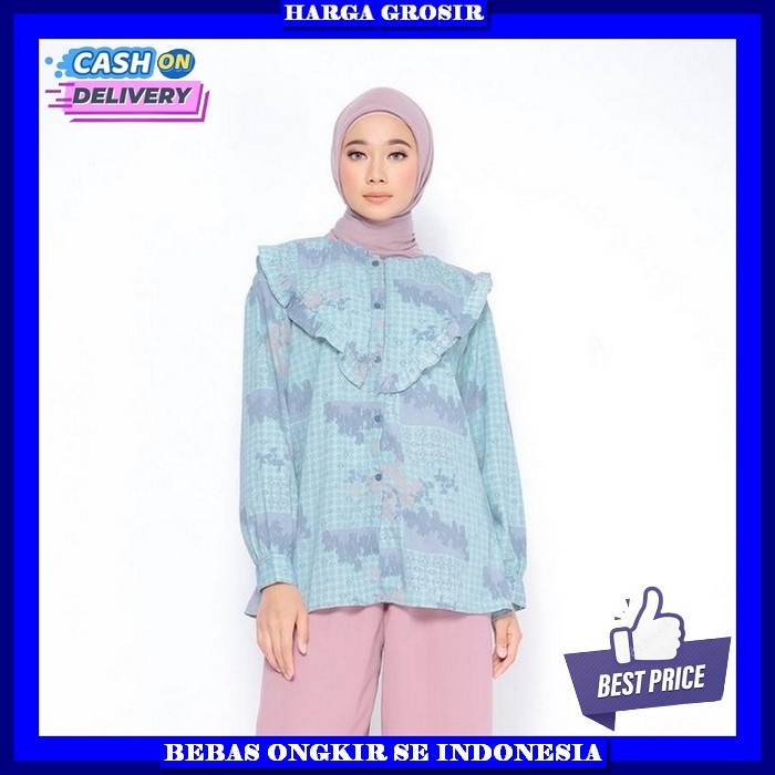 Blus Casual Blouse Kekinian Blous Remaja Termurah Baju Atasan Wanita Blouse Model Terbaru Blus Cewek