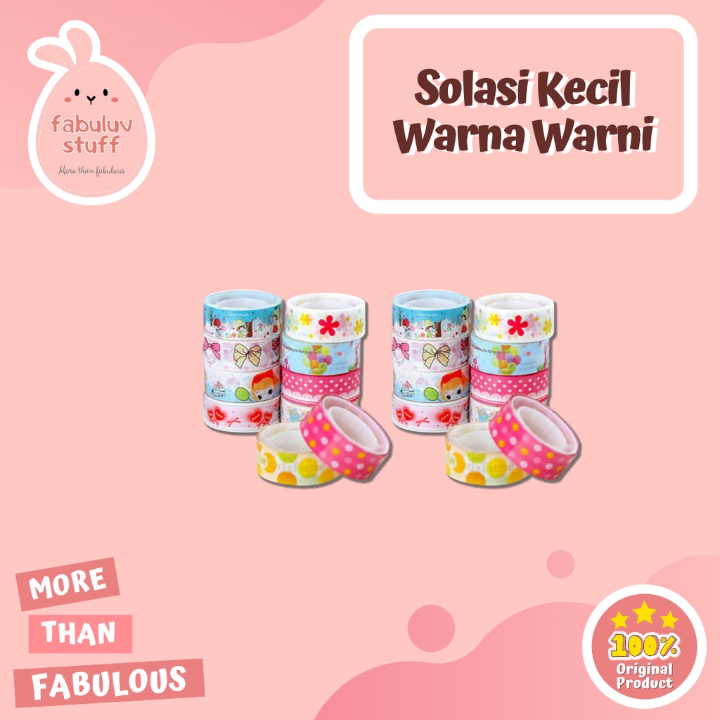 

ATK ~ Solasi Kecil Warna Warni Motif