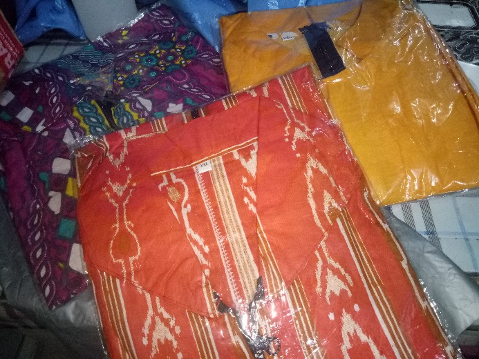 [jumbo]terlaris Serut Genes Jelita Tunic Navbor Yelbor Whitbor Creambor Tunik Batik Modern