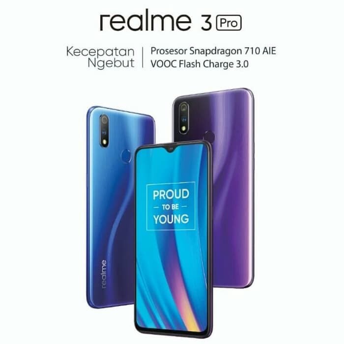 SMARTPHONE REALME 3 PRO RAM 6GB ROM 128GB GARANSI RESMI