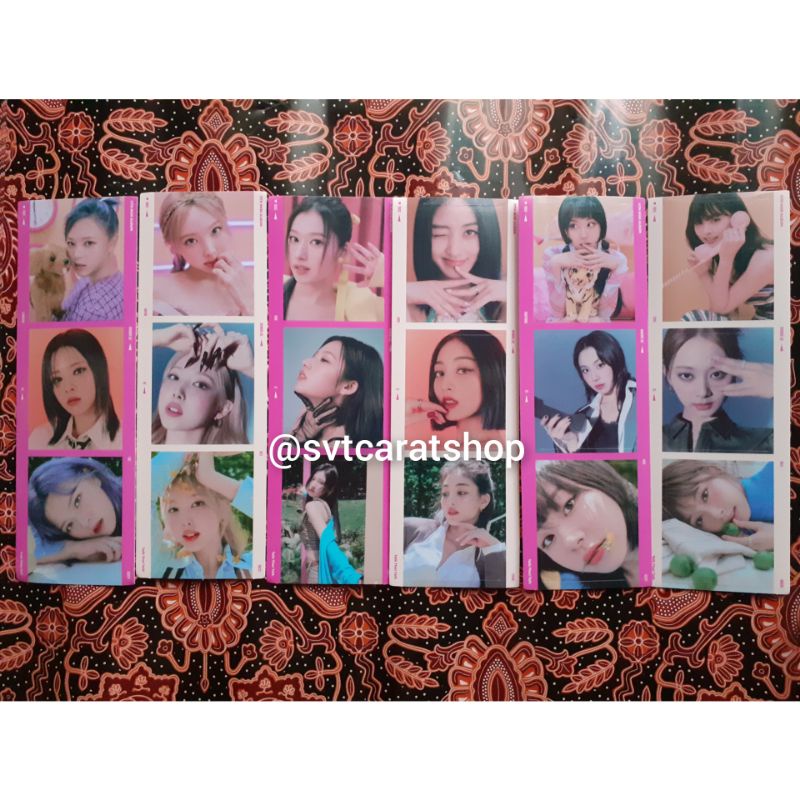 TWICE BETWEEN 1&2 FILM PHOTO STICKER OFFICIAL mina sana tzuyu jihyo dahyun nayeon momo jeongyeon cha