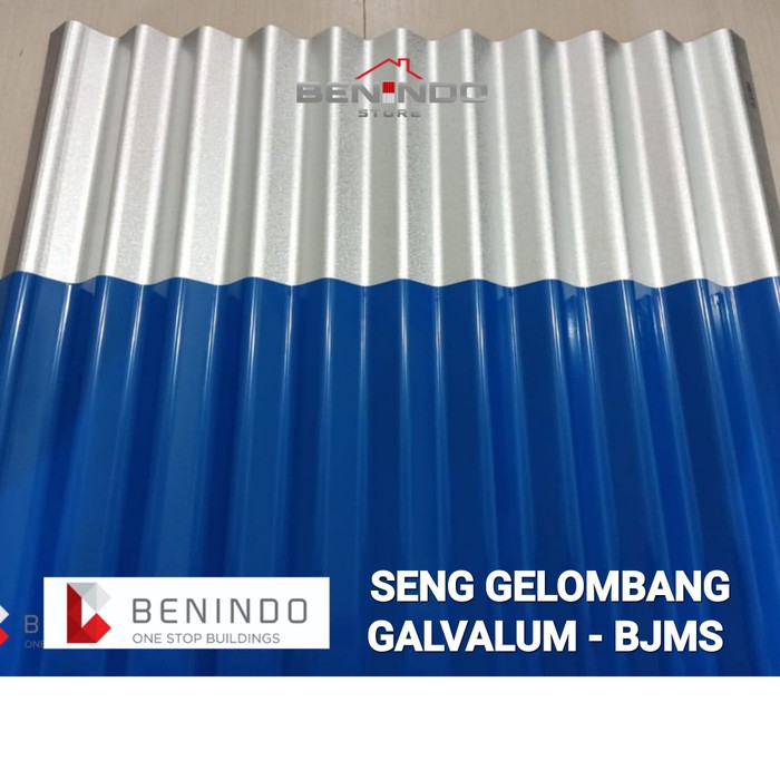 SENG GELOMBANG GALVALUM WARNA - BJMS 80*180 0.30MM