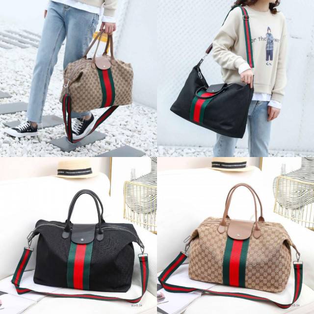 GUCCI TRAVEL GYMNASTIC CANVAS TOTE BAG WJ45-5