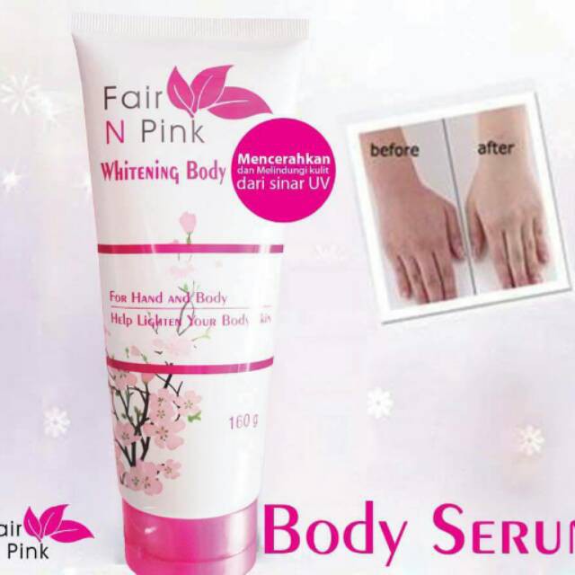 Serum Pemutih Badan - Fair N Pink Body Serum 160 ml Original BPOM