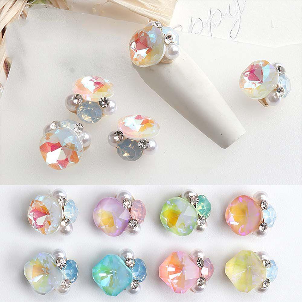 Mxbeauty 3D Nail Art Dekorasi Desain Manis Pesona Kuku Fashion Manikur Aksesoris Halus Mengkilap Kristal Kuku 3D