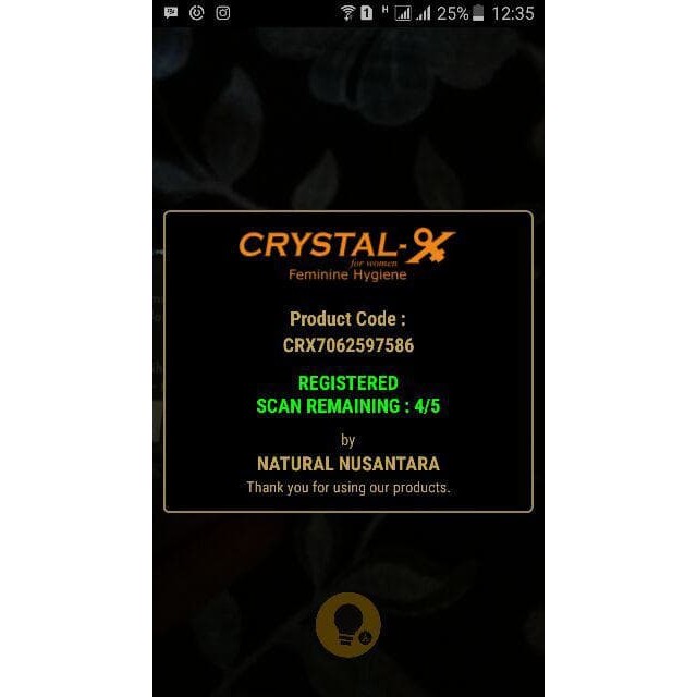 Crystal - X BERBPOM / CRISTAL X ORIGINAL NASA / cristal x