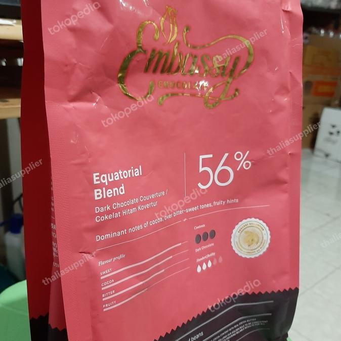 

TULIP EMBASSY EQUATORIAL DARK 56% X 2.5KG COKLAT COIN KEMASAN POUCH DC51C1215