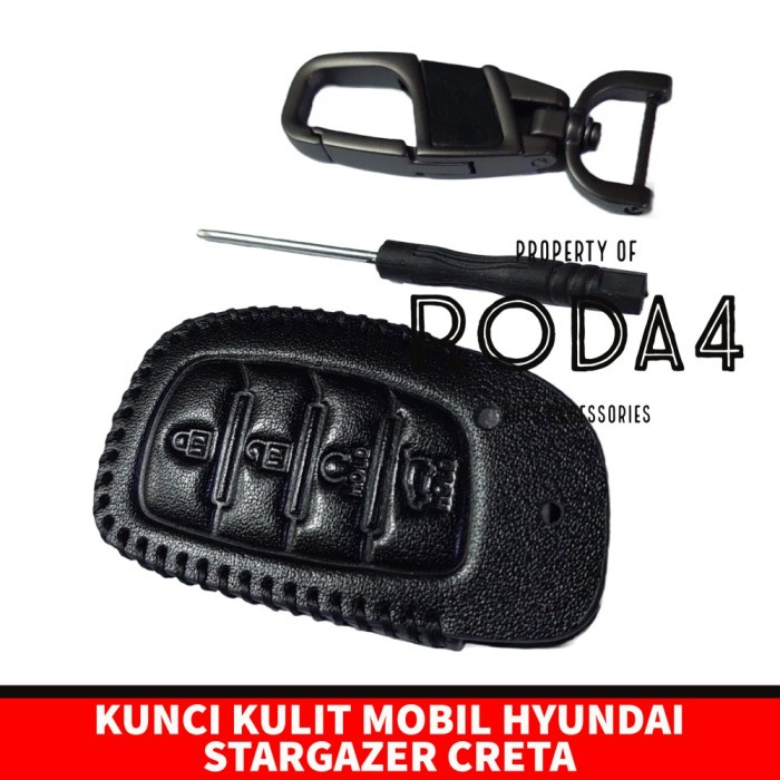 Sarung Kunci Mobil Hyundai Stargazer Creta Cover Leather Key Kulit