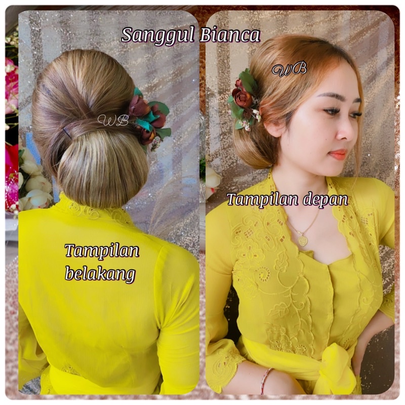 sanggul bianca by wadon bali /sanggul hairdo premium /sanggul premium modern /sanggul wadon bali /wa
