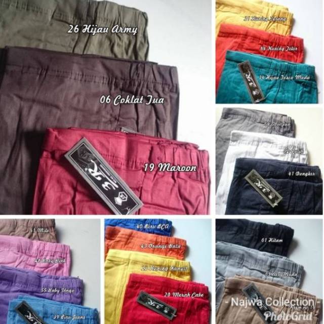 CELANA LEGGING KATUN WANITA MURAH KATUN STRETCH DEWASA SIZE 3XL