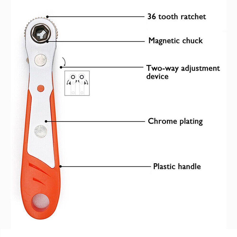 Solighter Ratchet Screwdriver Double Obeng Multifungsi Untuk Reparasi Hand Tool Set Repair Tools Obeng Set