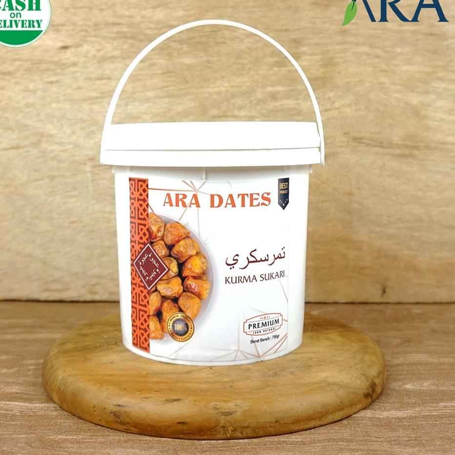 

【ORIGINAL】 Kurma Sukari Ember 750gr PREMIUM KEMTAN ARA DATES Original