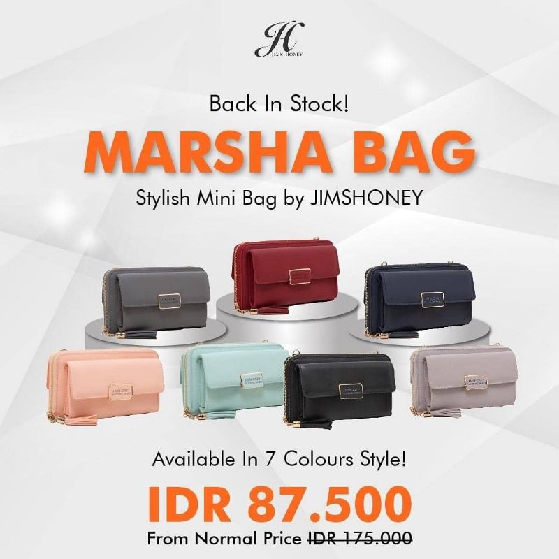 JIMS HONEY Tas Selempang Mini Marsha Mini Bag Tas Dompet
