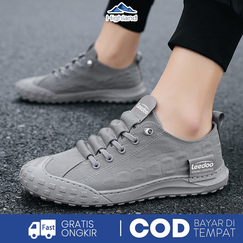 Highland Sepatu Pria Sneakers Casual Sepatu Lari Olahraga Sport Sepatu Pria Santai Import MC106