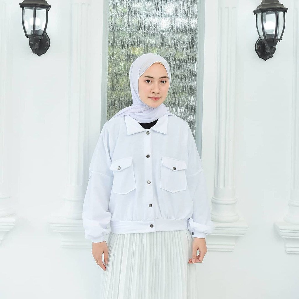 Nara Grosir - Olin Button Jaket | Jaket Wanita Allsize fit to XL