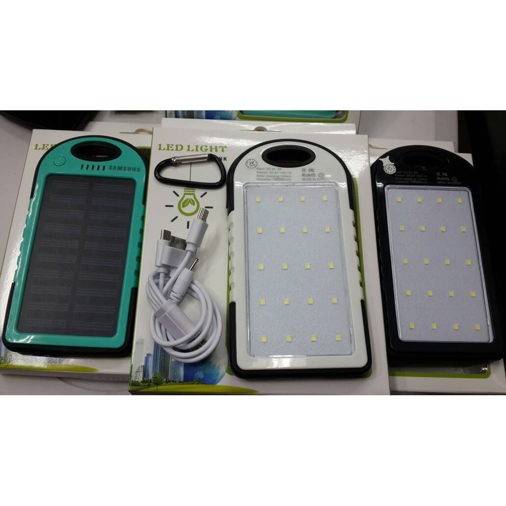 POWERBANK TENAGA MATAHARI/SOLAR CHARGER/ POWERBANK DENGAN TENAGA SINAR SURYA