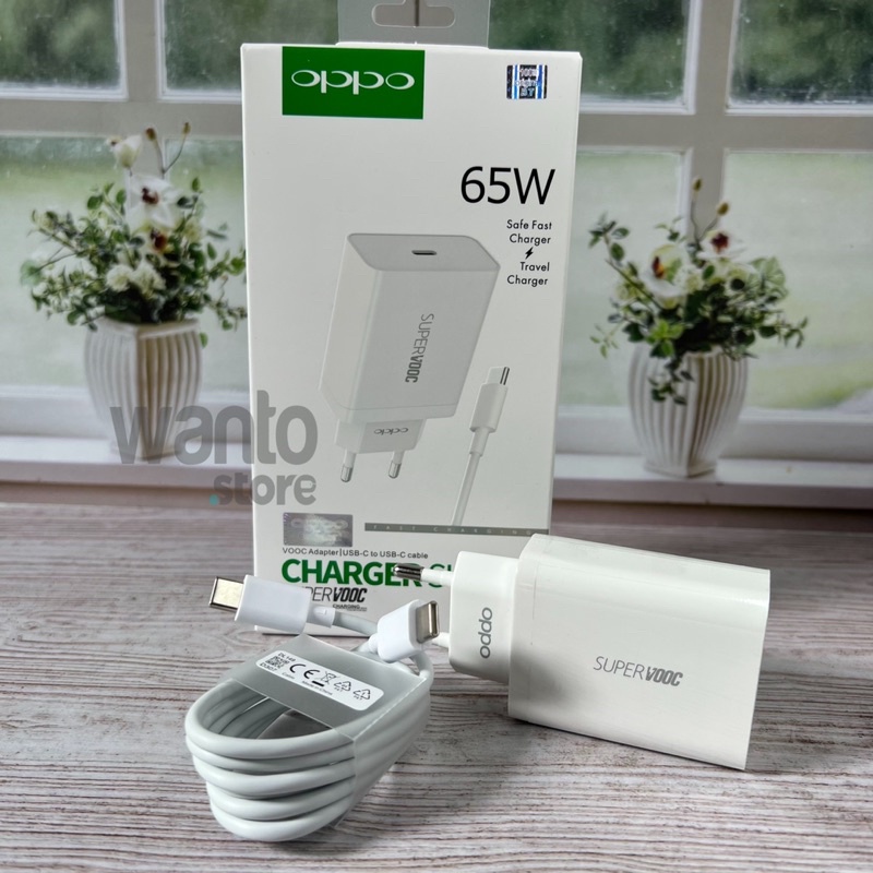 [NEW] Charger Oppo 65W Supervooc Type C to Type C A53 A54 A5 A9 Reno 2 Reno 3 Reno 4 Reno 5 Fast Charging Vooc 30W Type C