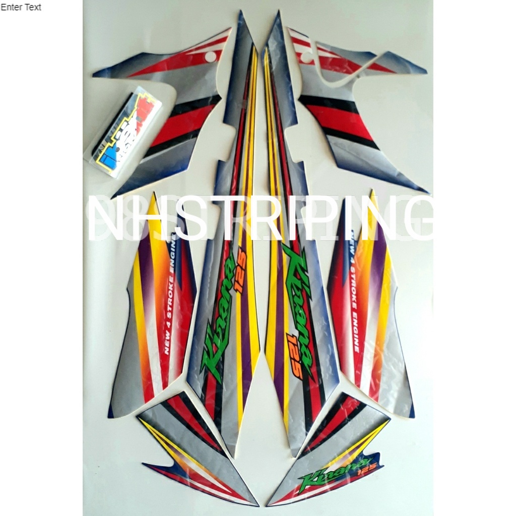 STRIPING LIS STANDAR BODY HONDA KIRANA 125 BIRU TAHUN 2003