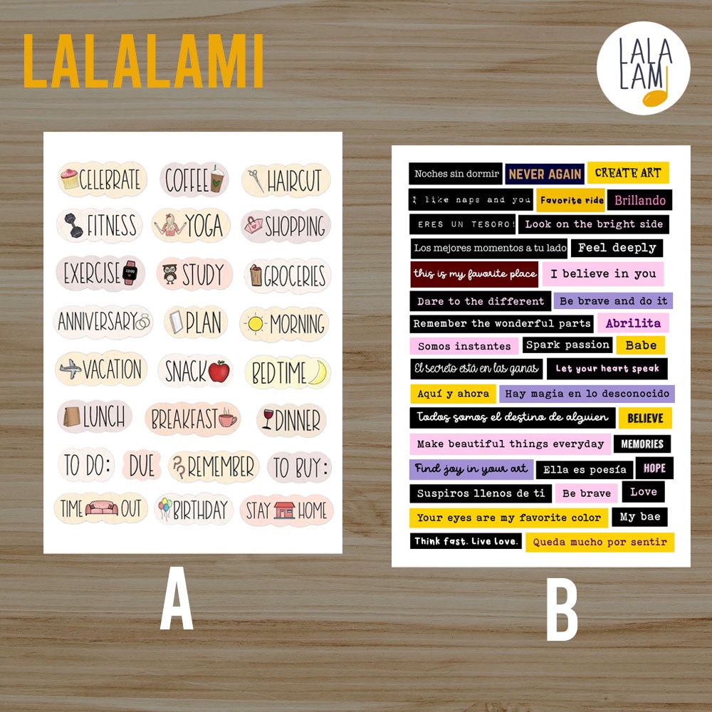

Sticker Label, Sticker Journal, Sticker BuJo, Stickers Wording, Sticker Kata - kata
