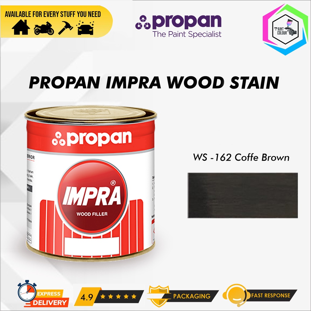 IMPRA WOOD STAIN WS 162 B - COFFE BROWN 1 Liter