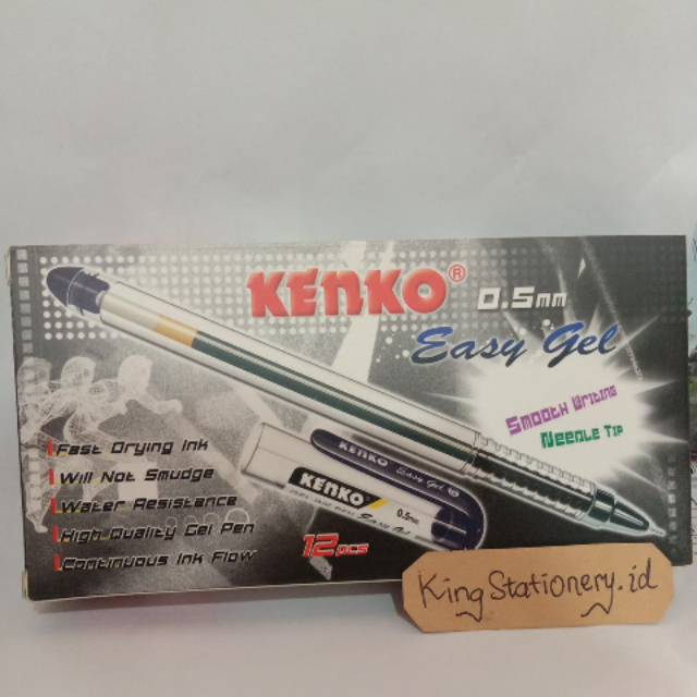 

[ PACK ] Kenko Easy Gel 0.5 Hitam ( ISI 12 PCS )