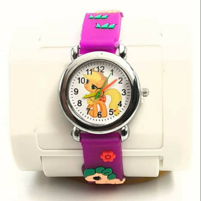 JAM TANGAN ANAK ANAK MOTIF LUCU KUDA PONY ,BAHAN KARET