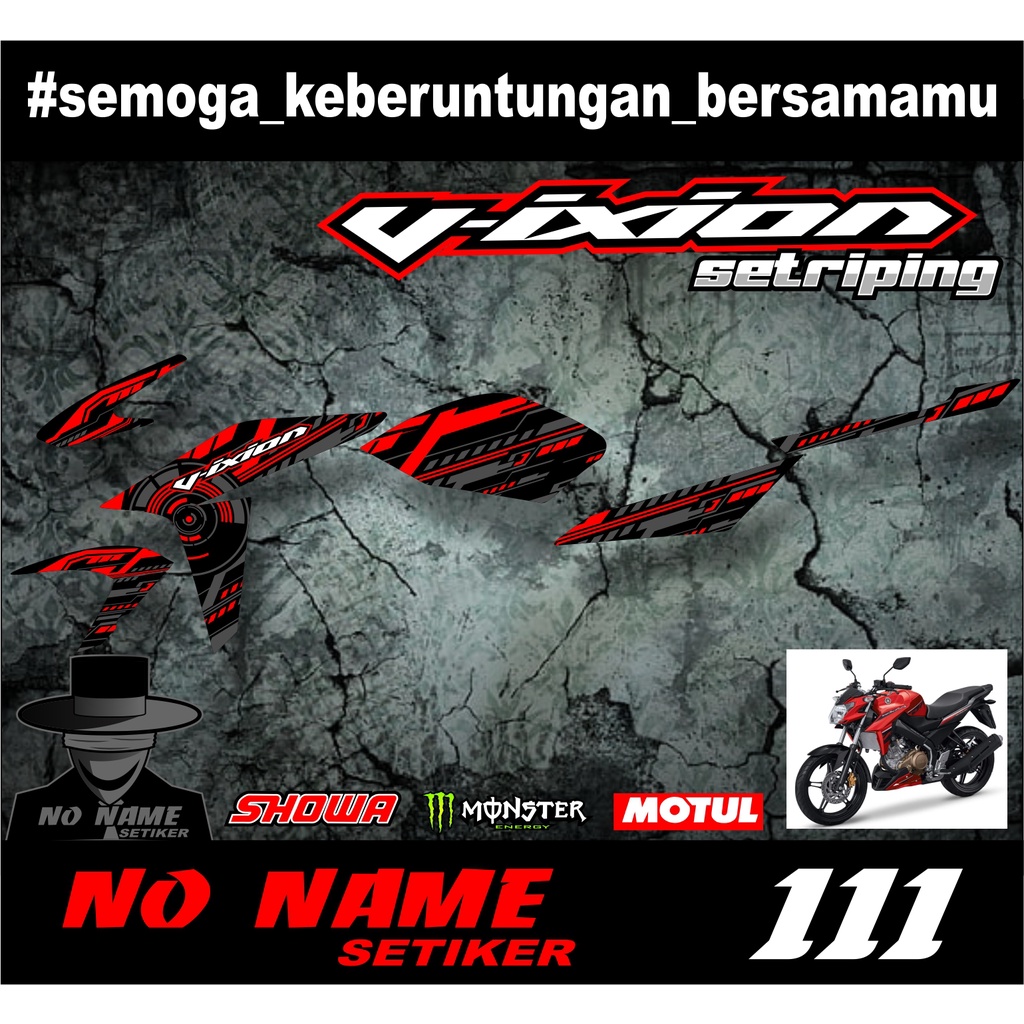 Sticker Striping Lis Variasi Vixion (111) 2015 2016 New Advance NVA