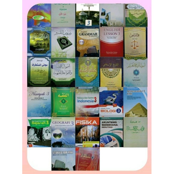 Buku Paket Kelas 3 KMI Gontor Putra - Putri (Free Tas Sandal/Sepatu Gontor)