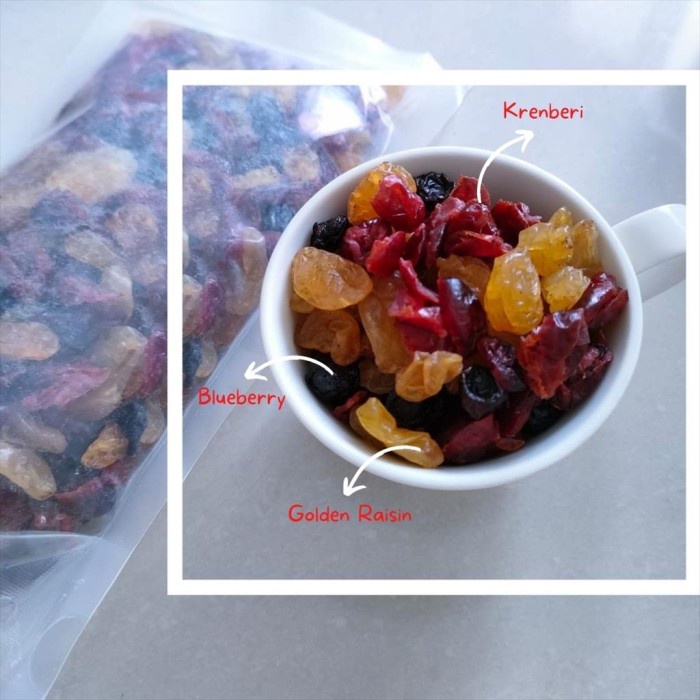 

Buah Kering - Healthy Corner - Dried Mixed Fruits - Buah Kering (200 Gr)