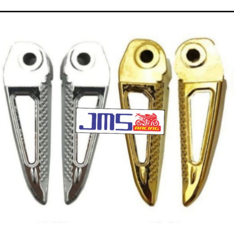 Foot step belakang 2 tone tuton gold crome buat vario beat scoopy mio soul supra blade jupiter mx