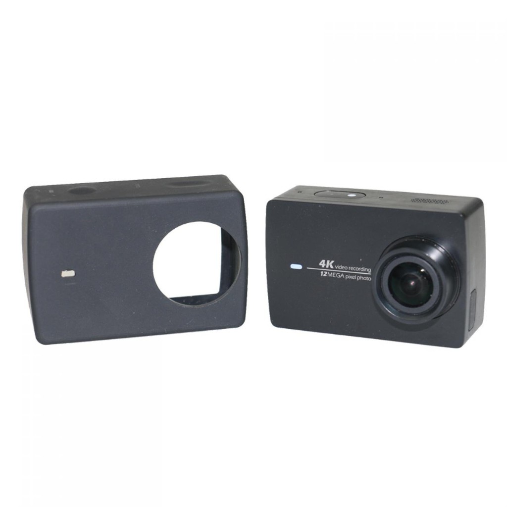 Action Camera Silicone Case + Lens Cover For Xiaomi Yi 2 4k Kamera