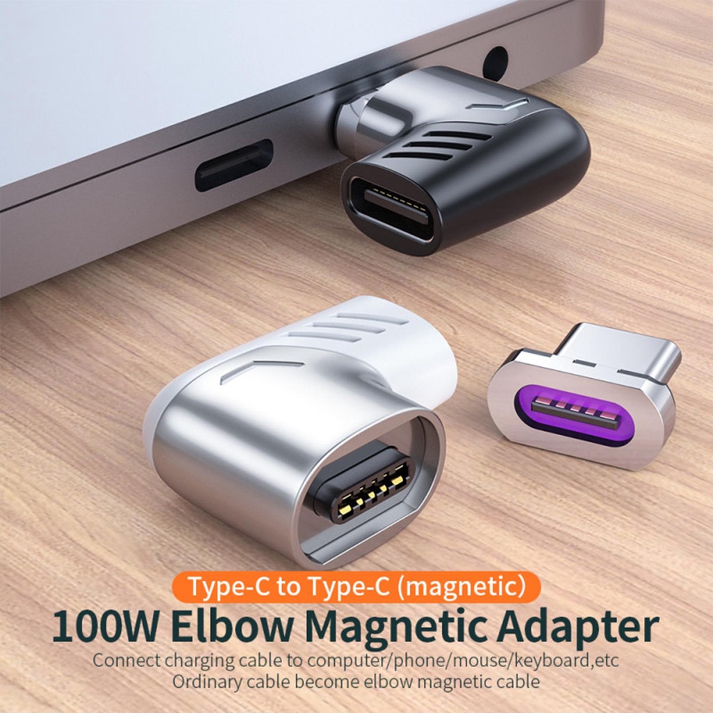 Adapter Charger Plug Magnetic Siku Elbow Type C to Type C Fast Charging Samsung Xiaomi Oppo Vivo