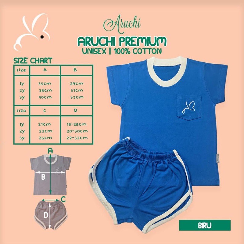 ARUCHI BABY Setelan Retro Set