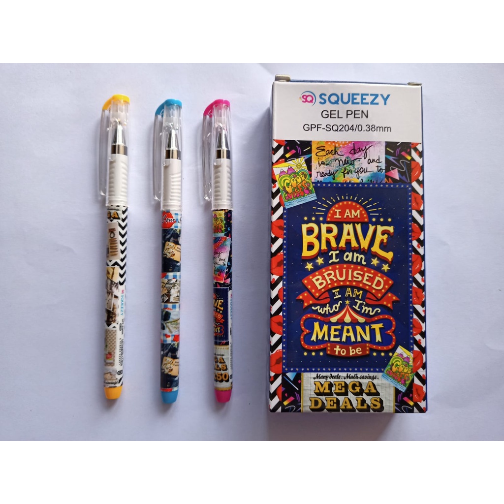 

Bolpen Squeezy GPF-SQ204 Pulpen Gel Pen 0.38mm